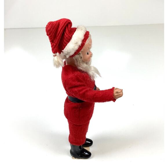 Vintage 1960s Composite Composition Poseable Jointed Articulating Arms Santa 8” - Picture 3 of 9